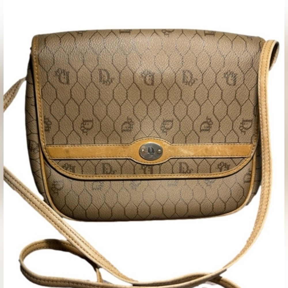 Christian Dior Vintage Honeycomb Crossbody Bag